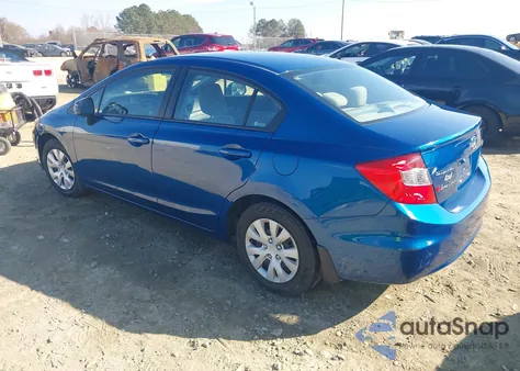 2012 Honda Civic Lx из США, поврежденный, VIN 2HGFB2F55CH561122